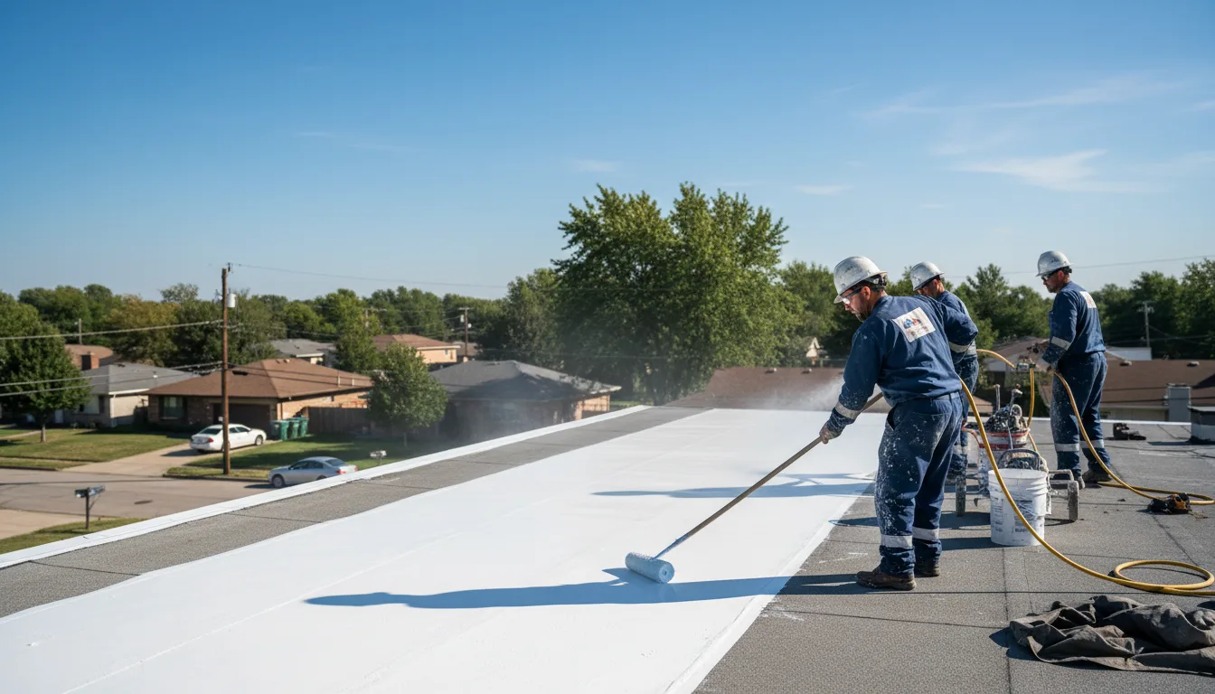 Commercial roof coating in White Cloud, KS near me